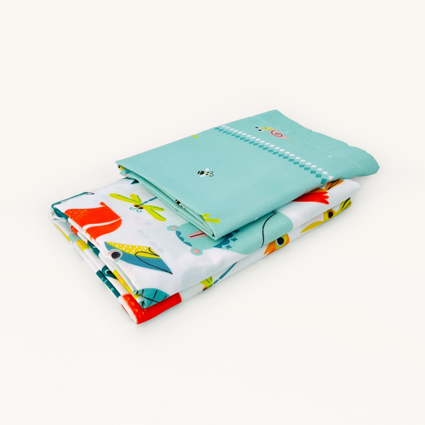 KIDS Flat Bedcover Set - ZOO PARTY